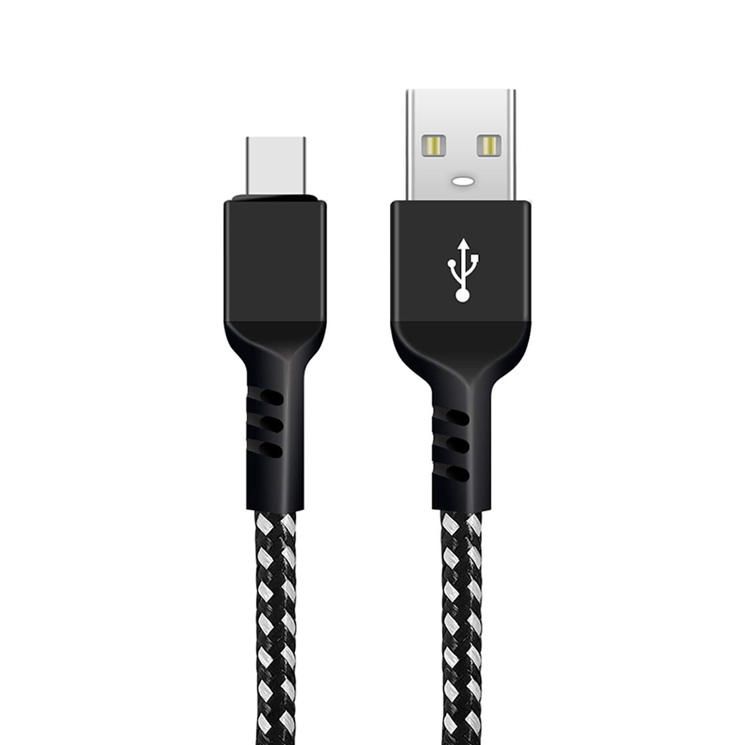 Maclean MCE471 USB to USB-Type-C, Charging Cable 1m Fast Charge 5V / 2.4A Data Cable, High-Speed Charging Cable, Nylon Braided Connection Cable, Data Transmission (USB-Type C)