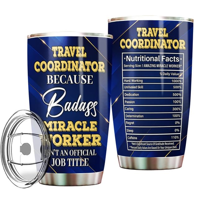 MONIZILUCKY Travel Coordinator Tumbler Stainless