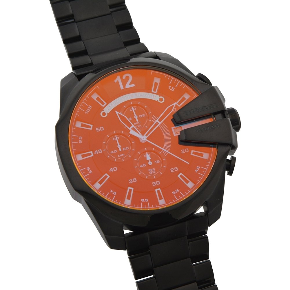 Diesel Chief Series Men's Chronograph Watch with Silicone, Stainless Steel or Leather Strap