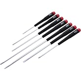 Wiha 26092 Slotted and Phillips Screwdriver Set with Precision Handle, Long, 7 Piece