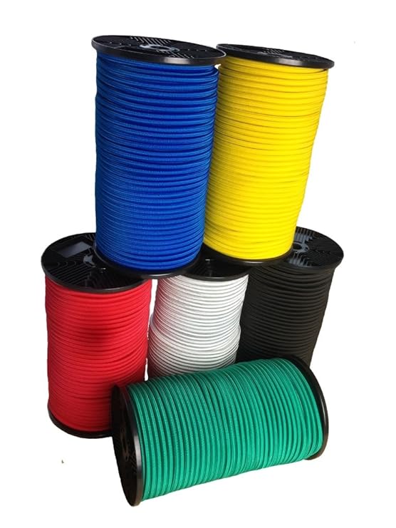 // Expanderseil 8mm 20m Grün \ Gummiseil Gummileine Spannseil Planenseil Seil Gummischnur Spanngummiteil Fahrradgummi Anhänge