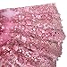 Aisunne African Lace Fabrics 5 Yards Nigerian French Lace Fabric with Fashion Embroidered Flower for Wedding Party Dresses (Pink)