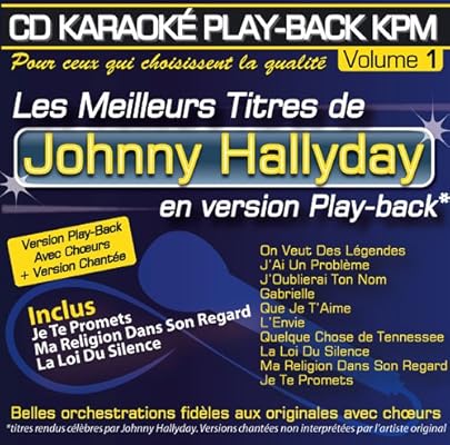 Cd Karaoke Play Back Kpm Vol 01 Johnny Hallyday By Johnny Hallyday Amazon Co Uk Music
