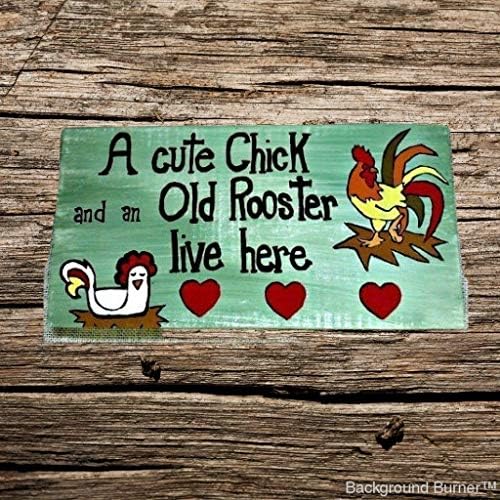 Adonis554Dan Welcome Sign Gifts for Women Gifts for her Chicken coop Gift Chicken Sign Wood Sign Handmade Wood Sign Rooster Wood Sign