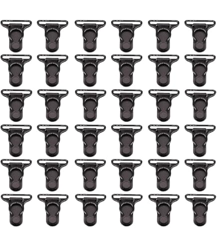 Amazon.com: 50pcs 12mm Garter Belt Straps High Body Shaper Stockings  Suspenders Corset Suspenders Clips Garter Clips Grips Corset Sewing  Supplies, Black