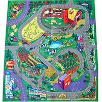 Silli Me: Farm Felt Play Mat with Train Track Design