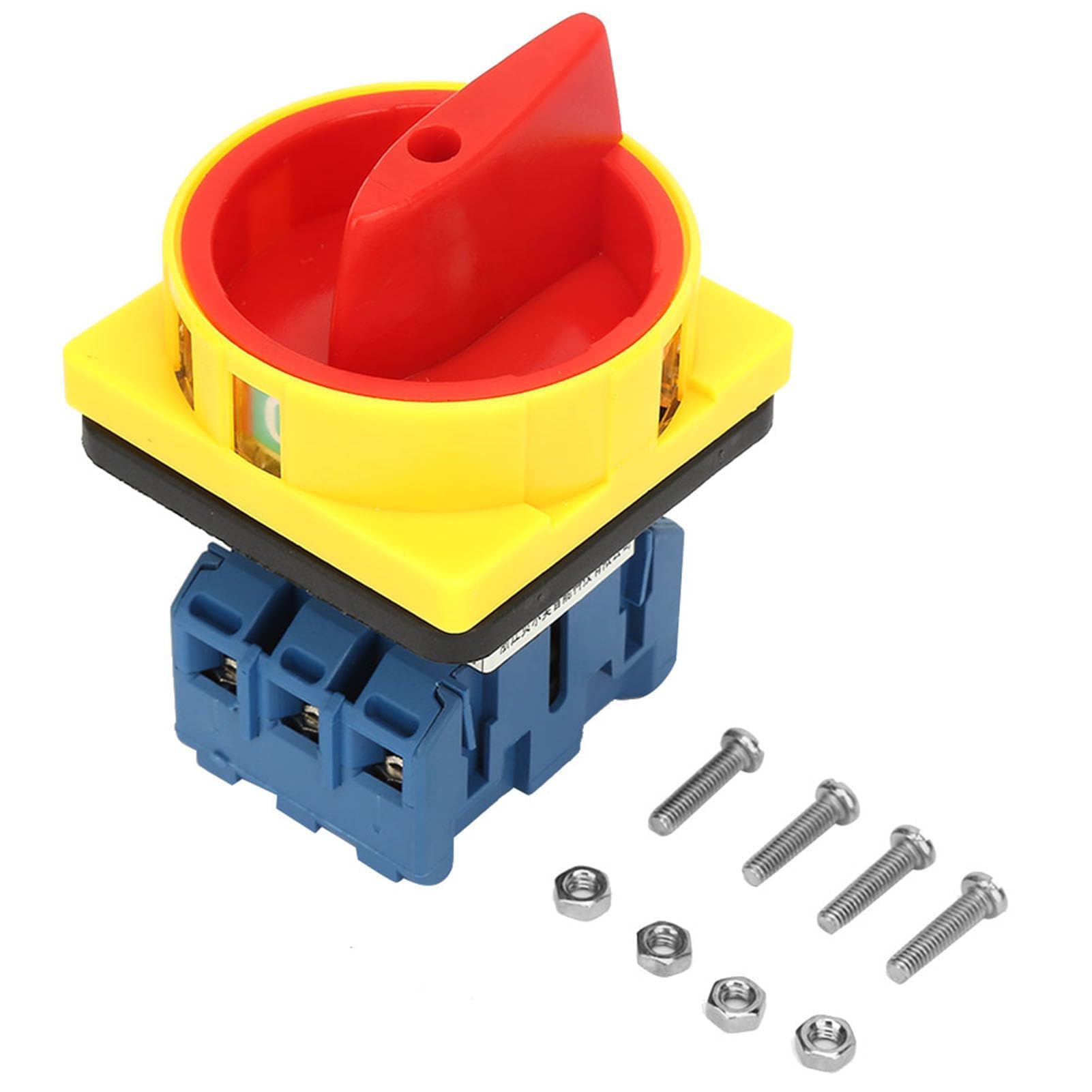 LiebeWH 4 Pole Isolator Switch, 32A, 440V, 2 Position Cam ON/OFF, Mechanical, Rotary, Silver Contacts, Panel Mount