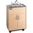Ozark River Portable Sinks Premier Triple Basin Maple Hot Water Handwashing Portable Sink NSF Certified