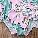 Cenhope Infant Baby Girls One-Piece Swimsuit Toddler Girl Cactus Sleeveless Ruffles Swimwear Beachwear with Headband (Pink, 6-12 Months)