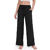 ZOOSIXX Lounge Pants Women - Wide Leg Yoga Pants for Women Loose Casual Flowy Sweatpants High Waisted Pajamas with Pockets