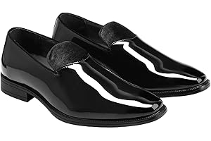 AUSTIN MILL Mens Loafers Slip on Leather Comfortable Formal & Casual Fashion Suit Party Tuxedo Dress Shoes for Weddings Churc