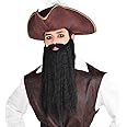 Black Plush Beard/Moustache - 1 Pc. - Luxurious Look & Feel, Perfect For Costumes, Themed Parties, Festivals, Cosplays & More