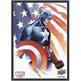 Marvel Captain America Card Sleeves | Standard Card Size (67 mm x 92 mm) | 65 Matte Sleeves per Pack