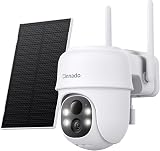 Cinnado Solar Security Camera Outdoor Wireless 2K PIR Color Night Vision