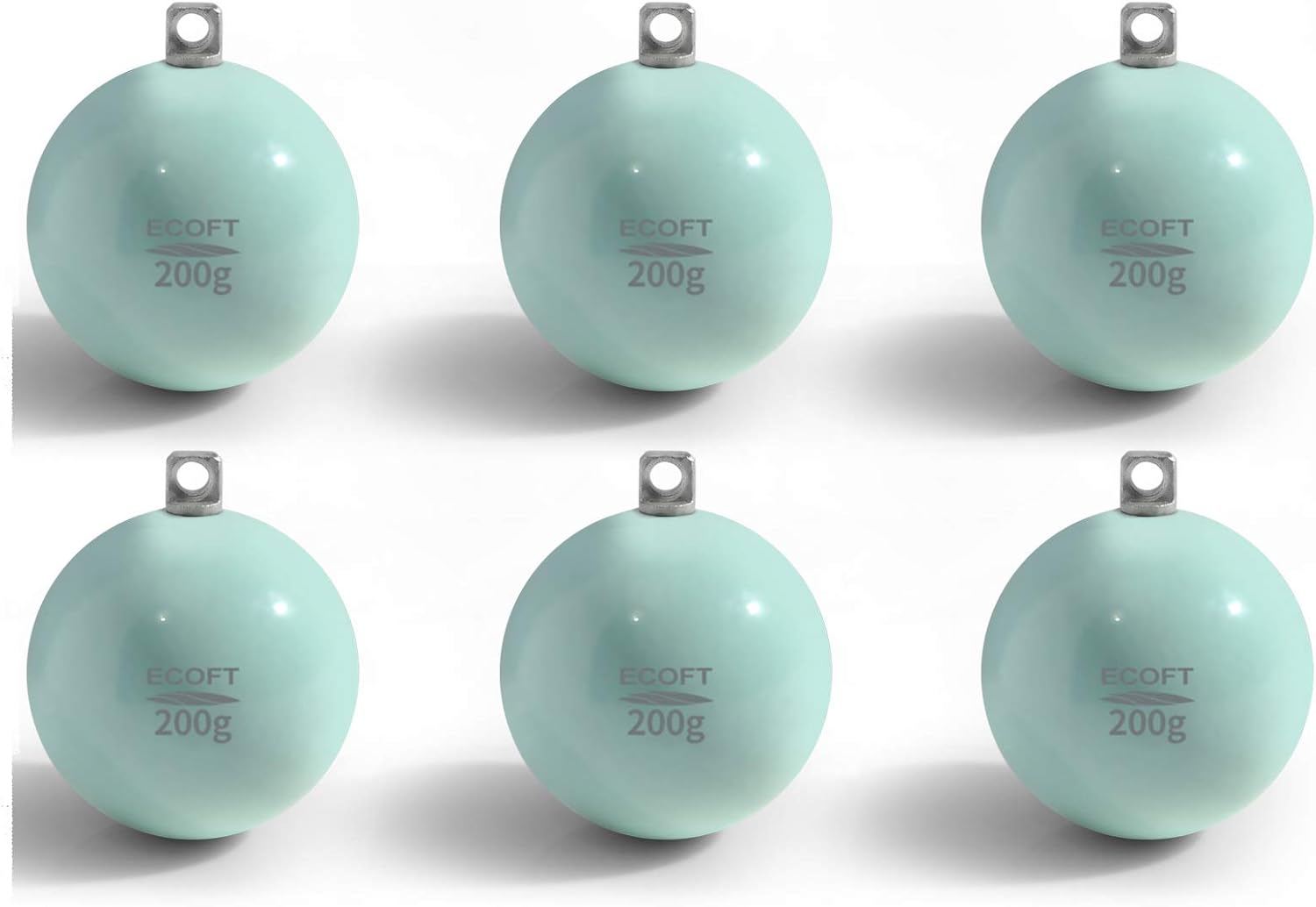 ECOFT Lead Free Fishing Sinkers and Weights Coated Egg Sinkers Cannonball Sinkers Assorted Sizes 20g-200g in Bag and Fishing Weights Sinkers Assortment Box for Saltwater Freshwater : Sports & Outdoors