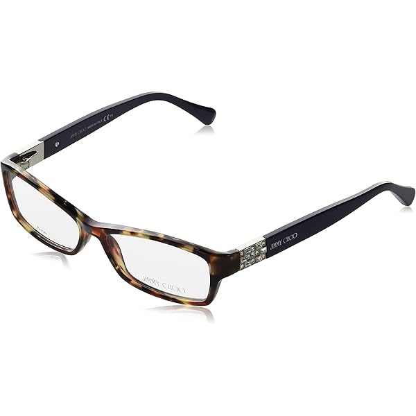 超美品　jimmy choo JIMMY CHOO Square Eyeglasses JC189 NS8 Black/Gold Glitter