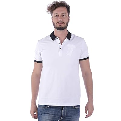 Versace Jeans Blanco Piqué Polo Camiseta Tamaño Colombia Ubuy