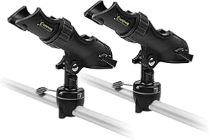 HITORHIKE Fishing Rod Holder Universal Fit Kit Allows for 360-degree Adjustment Kayak Fishing Boat Powerlock Rod Holder