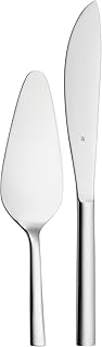 WMF Nuova Obst-/ Kuchenbesteck Set 2-teilig, Tortenmesser, Tortenheber Edelstahl, Cromargan Edelstahl poliert,