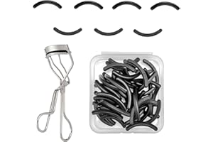 CIOOHAN Compatible with Tweezerman Eyelash Curler Refills,28 Pack Silicone Eye Lash Curlers Refill Pads Compatible with Tweezerman Eyelash Curler,Black.