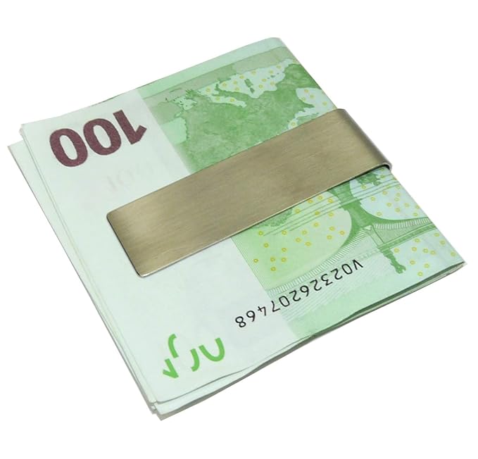 Geldklammer Moneyclip Edelstahl Stainless Steel Fur Den Mann Mit Stil - 