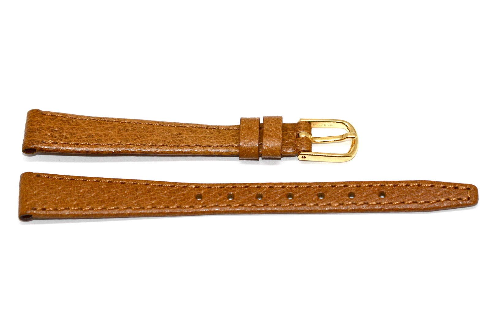Photo 1 of 13MM Stitched Thin Soft Leather Pigskin Strap Watch Band
