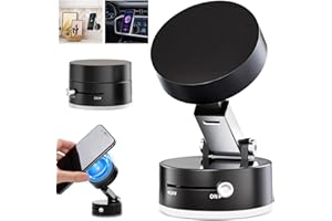 2026 Upgraded Vacuum Magnetic Suction Phone Holder, Magnetic Suction Phone Mount, Foldable and Retractable Double-Sided Magne