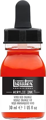 Liquitex 4260620 Liquid Professional Acrylic Paint Ink 30 ml Red-Orange