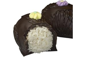 Philadelphia Candies Coconut Egg, Dark Chocolate 8 Ounce Gift Box