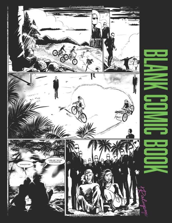 Blank Comic Book: Draw Your Own Comics With This Blank Comic Book or Storyboard Book Template Sketchbook for Adults or Kids; 200 pages - 50 pages of 4 Styles