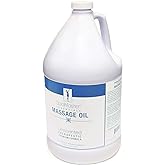 Master Massage Organic, Unscented, Vitamin-Rich & Water-Soluble Massage Oil - 1 Gallon, 1count, Clear