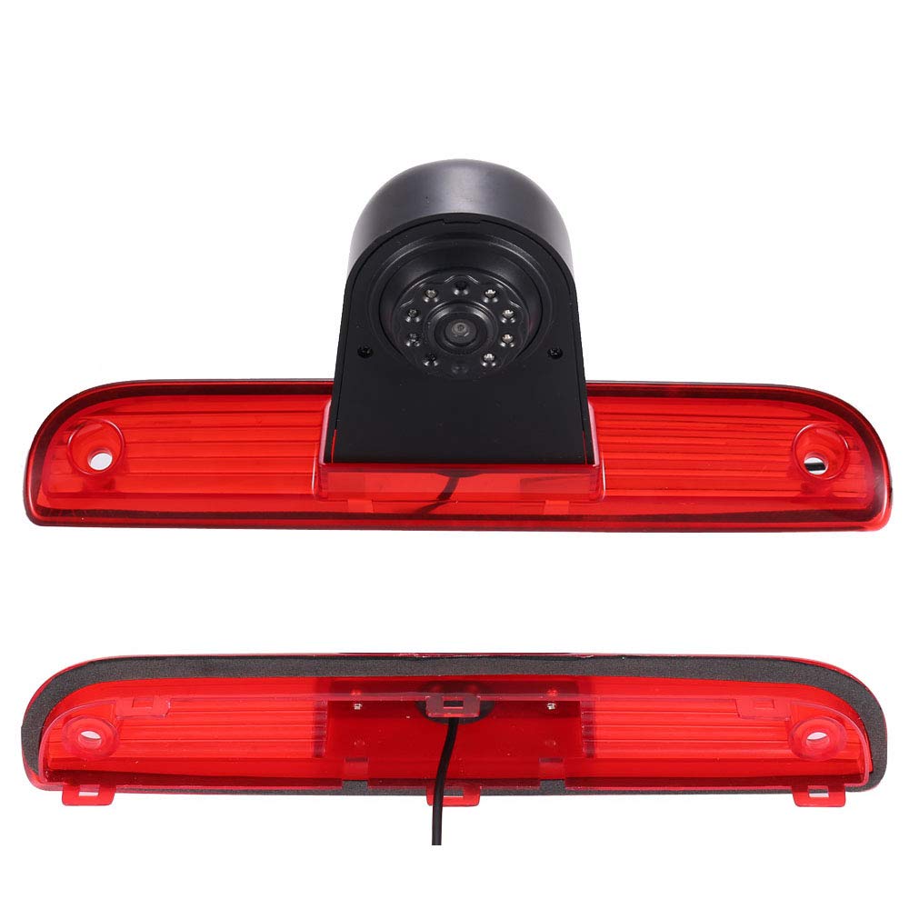 Car Third Roof top mount Brake Light Rear View Backup Camera for Transporter Business MPV SUV Bus Van/Fiat Ducato X250 X290 Bus Kasten 2006/Peugeot Boxter 2006/Jumper 2006