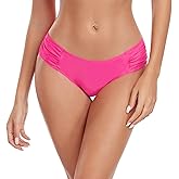 Ocean Blues Women's Ruched Sides Bikini Bottom Medium Coverage Bikini Bottom