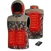 Hunt Quiet Men’s Heated Vest with Power Bank, Rechargeable Vest for Hunting (Next Camo G2, Size M-XXL)