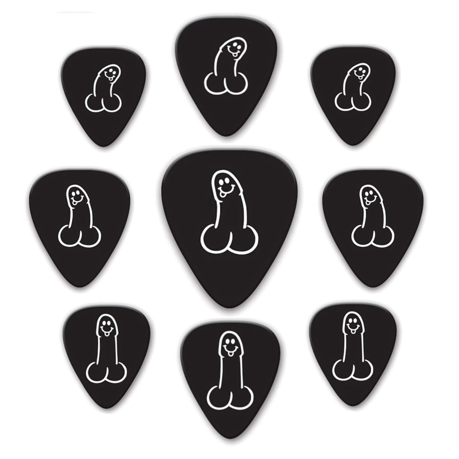 Pack of 9 x DickPicks or TitPicks - Electric & Acoustic Guitar Pick Plectrums (Mixed DickPick)