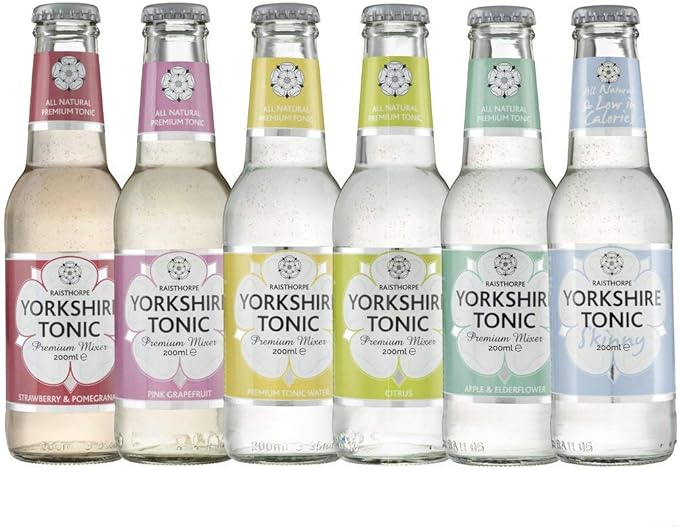 Yorkshire Tonic Water Mixed Variety Selection Pack (6X 200ml) Amazon