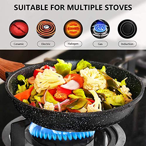 ESLITE LIFE Frying Pan Nonstick Skillet Induction Omelette Fry Pan with