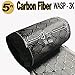 4 in x 5 FT - WASP - Carbon Fiber Fabric - Wasp Weave-3K - 220g-Black