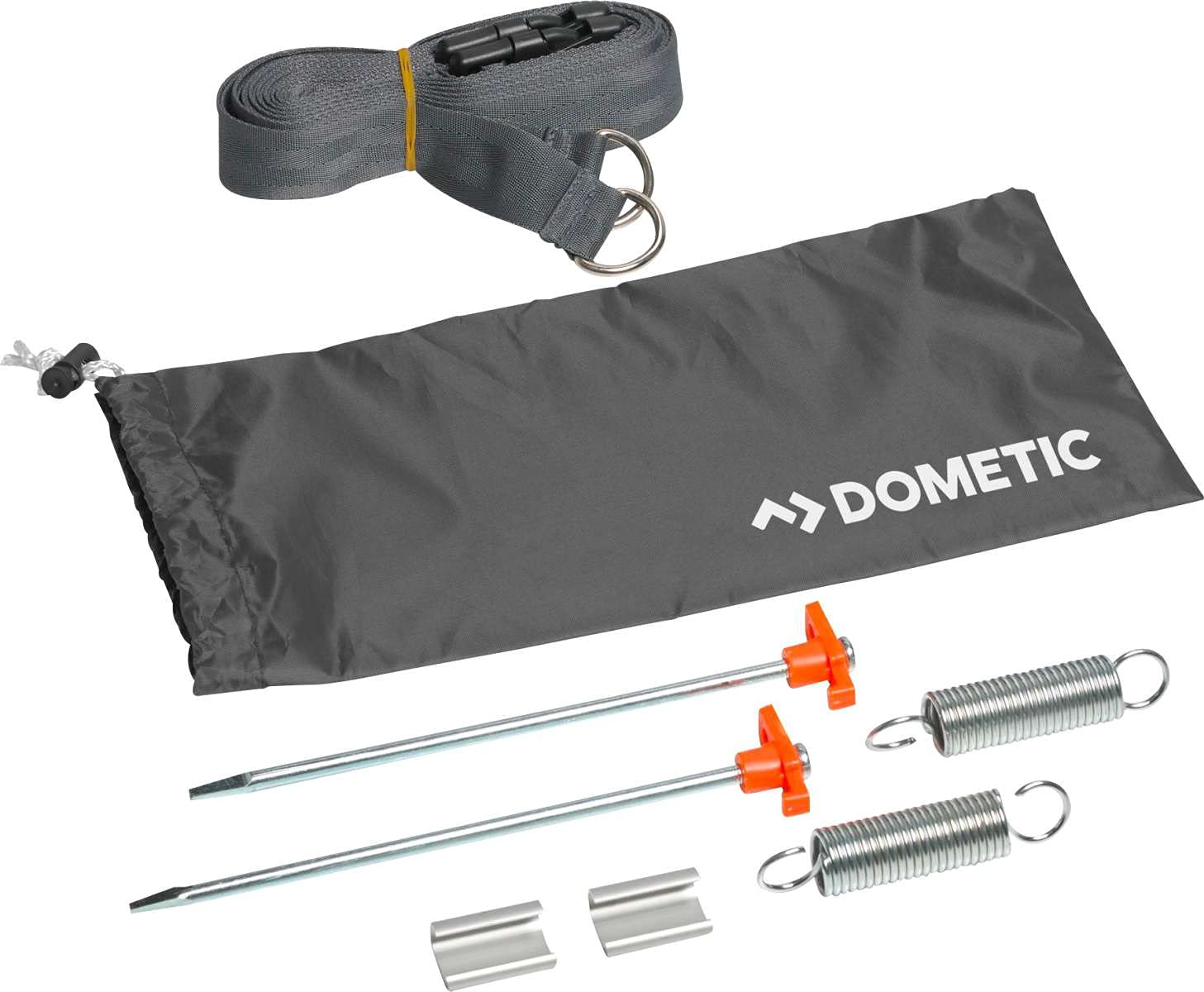 DOMETIC Unisex - Adult Guy Set Awning Tie Down Kit Storm Protection Camping Supplies Neutral Standard