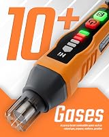 TopTes PT177 Natural Gas Detector Portable Gas Leak Sensor Orange view 2
