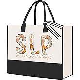 BARREEMO Speech Therapy Gifts Appreciation Thank You Birthday Gifts for Speech Therapist Pathologist Women Tote Bag