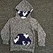 FEITONG 2Pcs Toddler Kids Baby Boy's Long Sleeve Hooded Tops Jacket +Pants (12 Months, Gray)