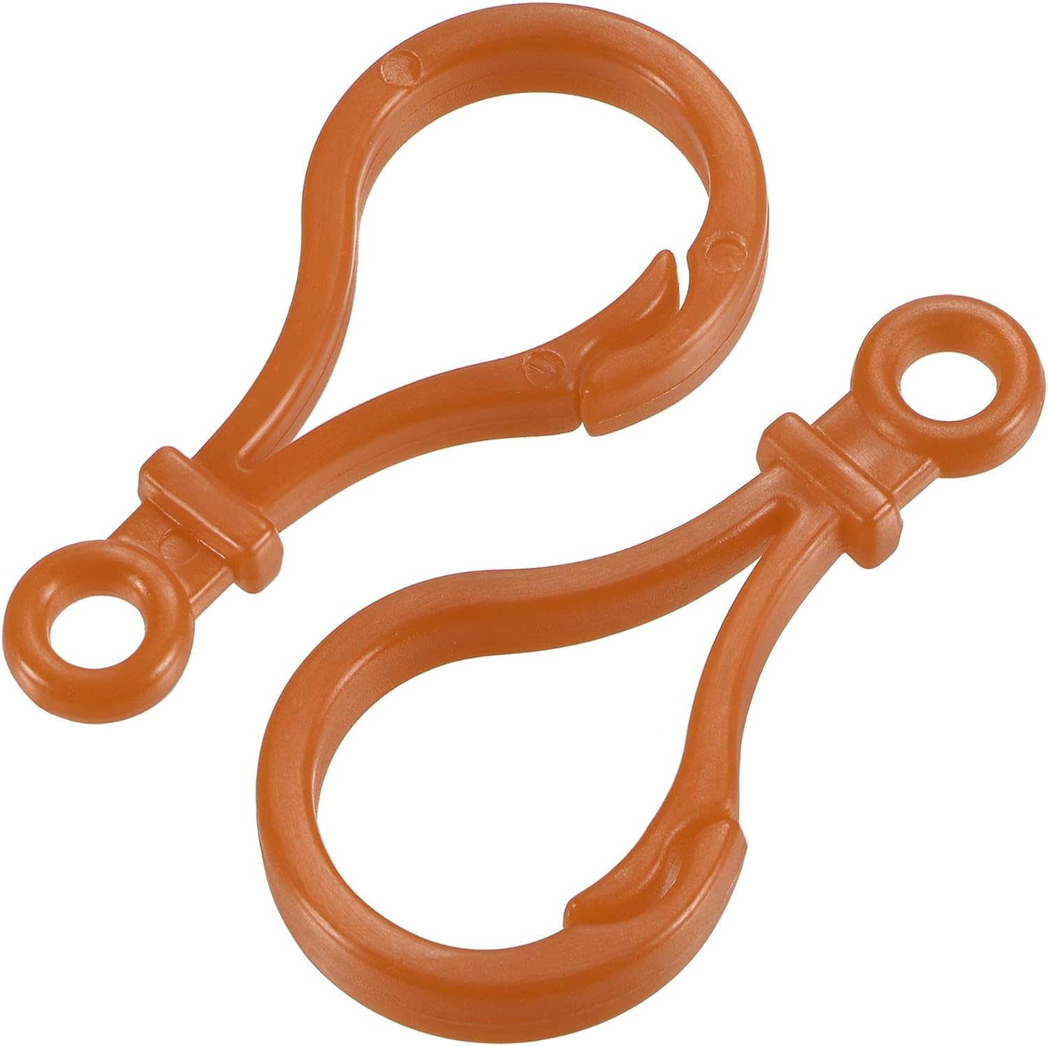 uxcell Plastic Key Chain Clasp Lanyard Snap Hook, 48mm Length, Brown, for DIY Crafts, 20pcs : Sports & Outdoors