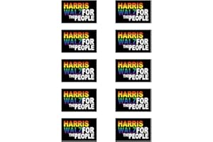 GENERIC 10 Pack Kamala Harris Tim Waltz 2024 Stickers,Kamala Harris 2024 President Campaign Car Stickers Laptop Bumper Decal Window Waterproof Stickers