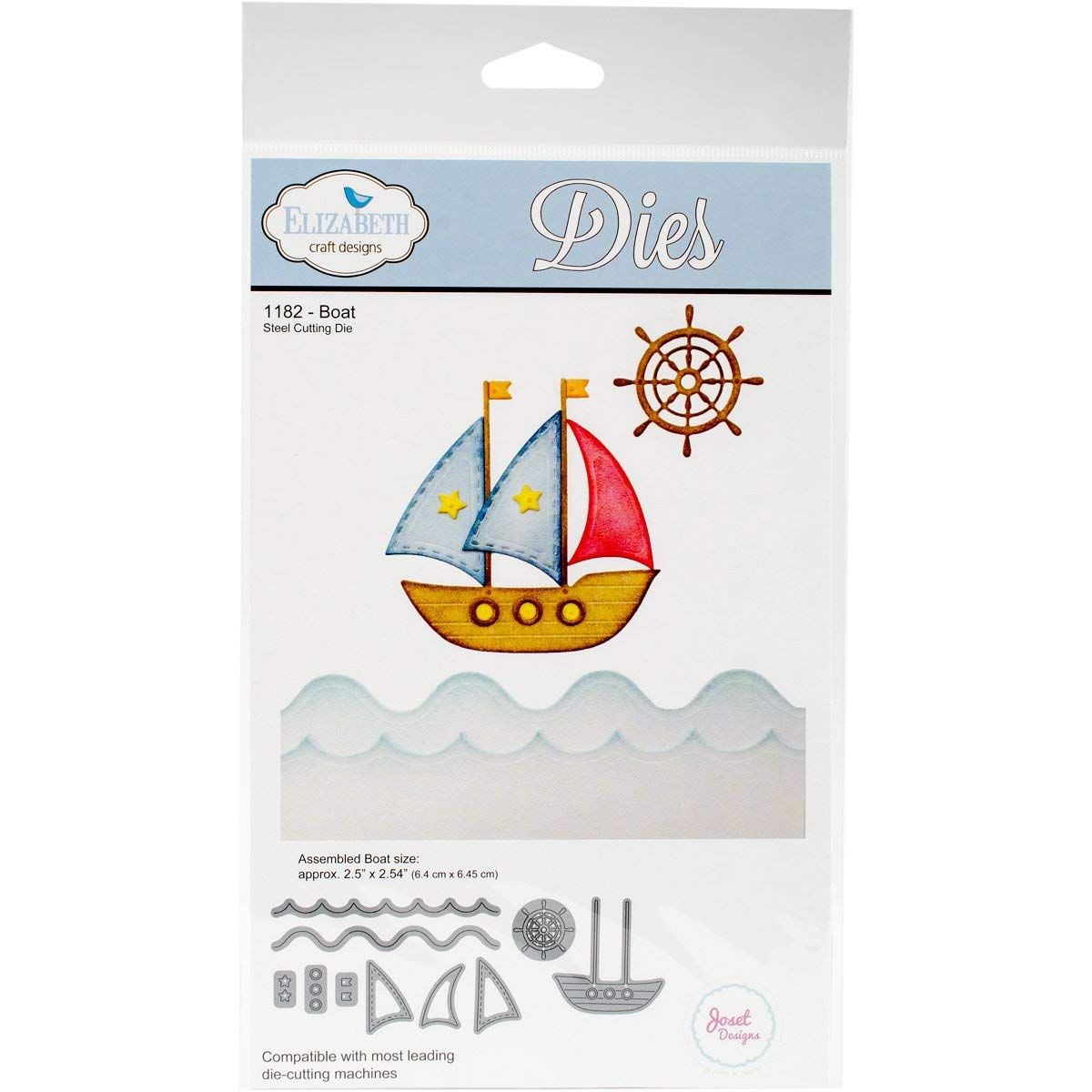 Elizabeth Craft Designs Boat Die, Metal, Grey
