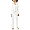 Amazon Essentials Women's Cotton Modal Long-Sleeve Shirt and Full-Length Bottom Pajama Set