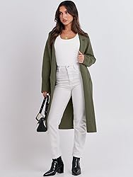 ANRABESS Long Sweater Cardigan Women Knit Open