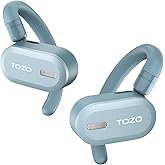 TOZO O2 True Open Ear Wireless Headphones Lightweight with Multi-Angle Adjustment, Bluetooth 5.3 Earbuds with Dual-Axis Design for Long-Lasting Comfort, Crystal-Clear Calls for Driving, Blue