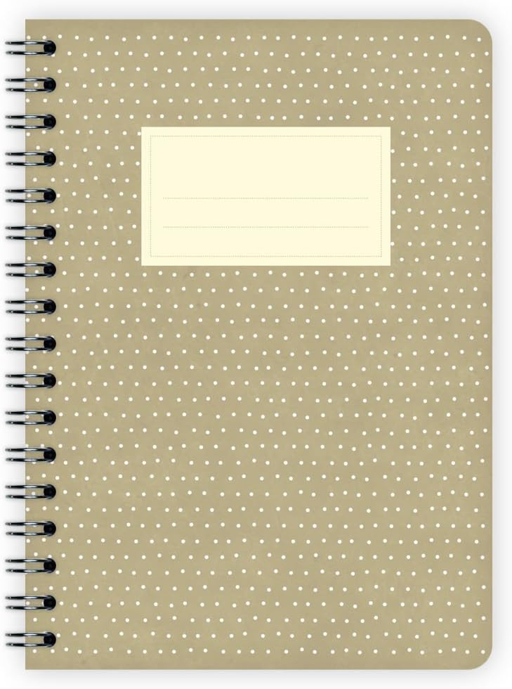 Etmamu 614 Notebook Beige with Dots A6 60 Sheets Graph Paper