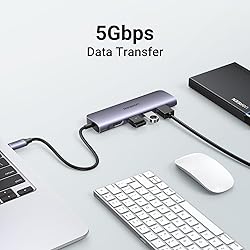 UGREEN Revodok USB C Hub 6 in 1 USB C Dongle 4K